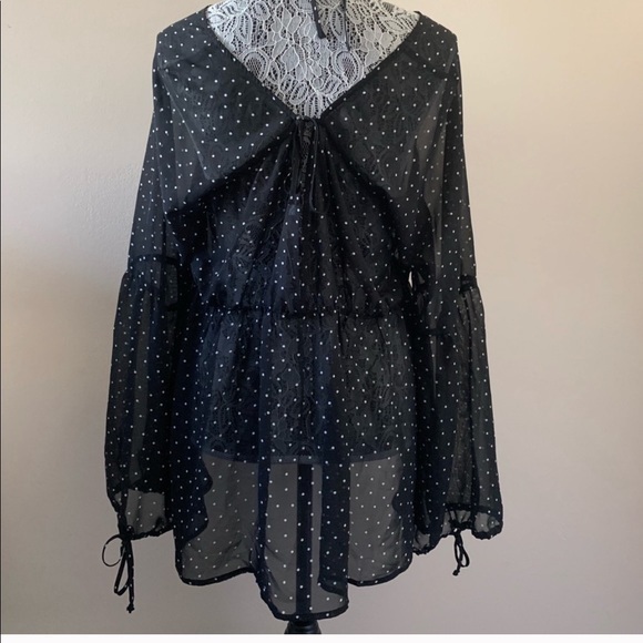 NWT FL&L Truffles Blouse Size L - Picture 5 of 8